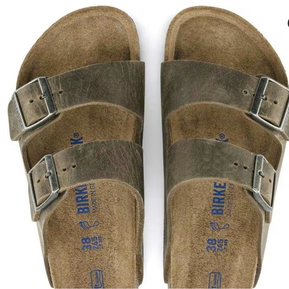 Birkenstock Shoes - Birkenstock faded khaki Sandals